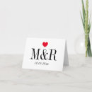 Recherche de carte de note de monogramme invitations Pour eux