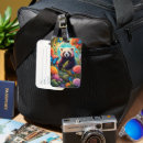 Recherche de panda bagages étiquettes Fleurs