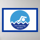 Recherche de natation posters Bleu