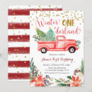 Recherche de christmas 1ans anniversaire invitations Hiver
