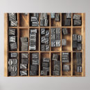Recherche de letterpress posters Type