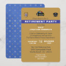 Recherche de police retirement invitations Ligne bleue mince