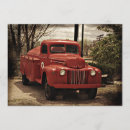 Recherche de camion antique invitations Rouge