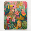 Recherche de forêt tropicale tapis souris Singe