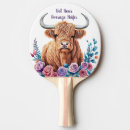 Recherche de belles fleurs raquettes ping pong Aquarelle