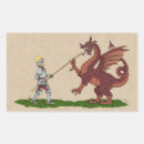 Recherche de st george et le dragon autocollants Chevalier