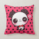 Recherche de pandas coussins Rose