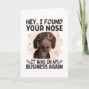 Recherche de nez vœux cartes Dog