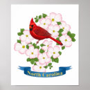Recherche de oiseau cardinal rouge posters Fleurs roses