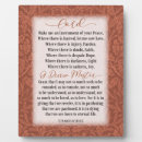 Recherche de paix plaques Prière