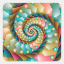 Recherche de motif en spirale autocollants Coloré