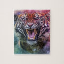 Recherche de tigre de bengale puzzles Gros chat