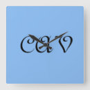 Recherche de couvertures horloges Bleu