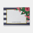 Recherche de floral post its Bleu marine