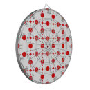 Recherche de cercles rouges jeux de fléchettes Motif