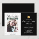 Recherche de black graduation invitations Chic