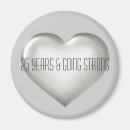 Recherche de anniversaire argenté magnets 25e
