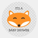 Recherche de renarde autocollants Baby shower