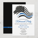 Recherche de retraite de police invitations Drapeau américain