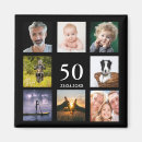 Recherche de anniversaire de 50 ans magnets Fête du 50e anniversaire