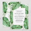 Recherche de feuillage luxuriant invitations Couple