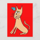 Recherche de poisson chat cartes postales Illustration