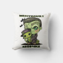 Recherche de monstres mignons coussins Halloween