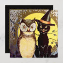 Recherche de hibou halloween invitations Vintage