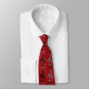 Recherche de music notes cravates Rouge