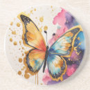 Recherche de peinture papillon dessous de verres Ailes