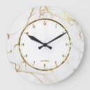 Recherche de marbre blanc horloges Élégant