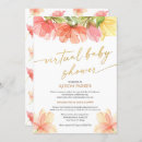 Recherche de gold baby shower fille invitations Script