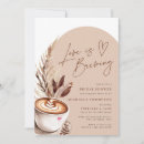 Recherche de love is brewing bridal shower invitations Moderne