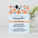 Recherche de citrouilles heureux invitations Pour enfants