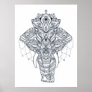 Recherche de éléphant mandala posters Livre de coloriage