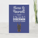 Recherche de dobermann vœux cartes Drôle