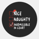 Recherche de naughty list autocollants Père noël