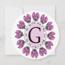 Recherche de lettre g vœux cartes Floral