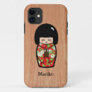 Recherche de poupée japonaise iphone coques Kawaii