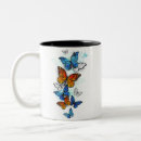 Recherche de papillon bleu morpho tasses Illustration