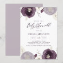 Recherche de argent pourpre invitations Baby