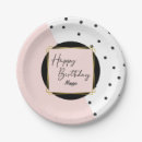 Recherche de pois rose assiettes en papier Moderne