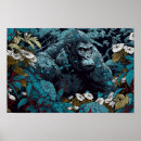 Recherche de gorilles de montagne posters Singe