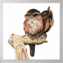 Recherche de watercolor forest posters Owl