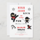 Recherche de ninja invitations À la fête d'anniversaire