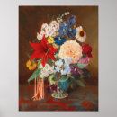 Recherche de floral bleu et vert posters Vintage
