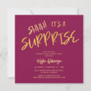 Recherche de rose gold surprise party invitations Typographie