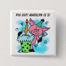 Recherche de porc rose badges Anniversaire