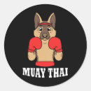 Recherche de boxeur drôle autocollants Combat