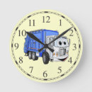 Recherche de blanc camion horloges Camion à ordures